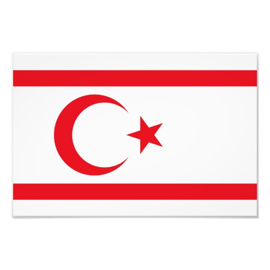 北キプロス国旗 フォトプリント            (正面)