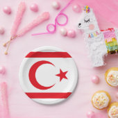 北キプロス国旗 ペーパープレート (パーティー)