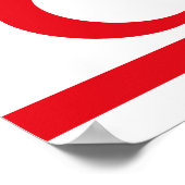 北キプロス国旗 ポスター (角)