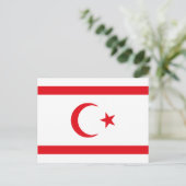 北キプロス国旗 ポストカード (スタンド正面)