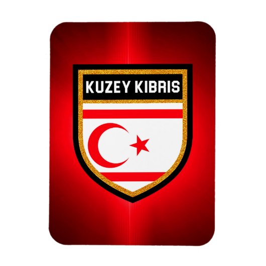 北キプロス国旗 マグネット (縦)