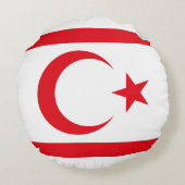 北キプロス国旗 ラウンドクッション (裏面)