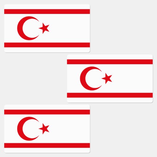 北キプロス国旗 ラベル (グループ)