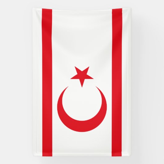 北キプロス国旗 横断幕 (縦)