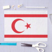 北キプロス国旗 薄葉紙 (クラフト)