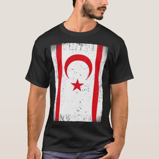 北キプロス国旗 Tシャツ (正面)