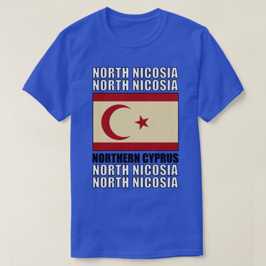 北キプロス国旗 Tシャツ (デザイン正面)