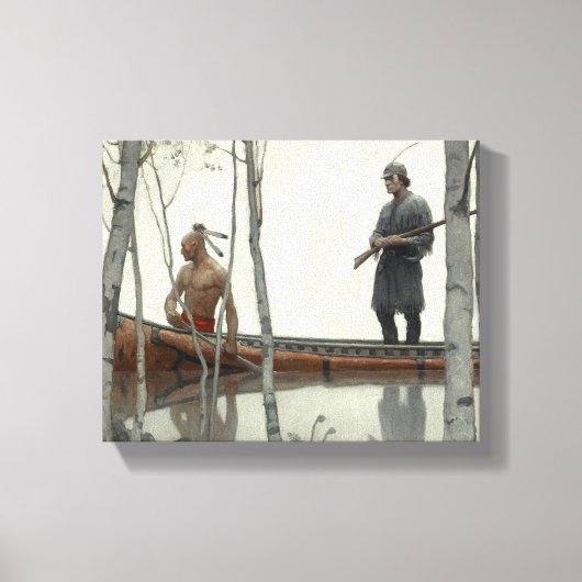 北キリストによるモヒカンの最後 キャンバスプリント (正面)