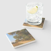 北ギリシャのSqコースターで風光明媚 ストーンコースター (横)