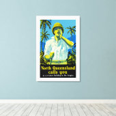 北クイーンズランドからあなたを呼び出す キャンバスプリント (インサイチュ (ウッドフロア))