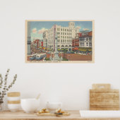 北クイーン通りからペンスクエアランカスターPA ポスター (キッチン)