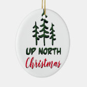 北クラシッククリスマス素朴な常緑樹 セラミックオーナメント (右)