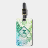 北クールアメリカのヴィンテージマップ ラゲッジタグ (正面縦)