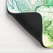 北クールアメリカの旅行者グリーンヴィンテージの地図 マウスパッド (コーナー)