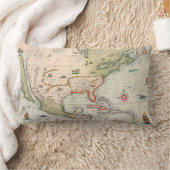 北クールアメリカの旧ヴィンテージ図鑑 ランバークッション (ブランケット)