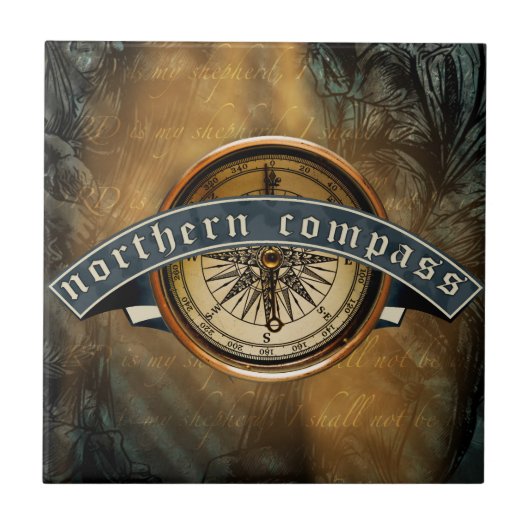 北コンパスセラミックタイル タイル (正面)