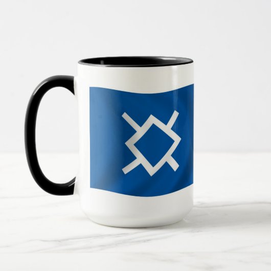 北シェイン国旗のマグカップ マグカップ (左)