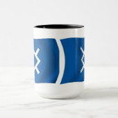 北シェイン国旗のマグカップ マグカップ (中央)