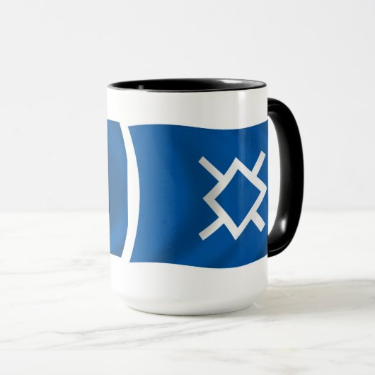 北シェイン国旗のマグカップ マグカップ (正面右)