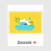 北シナイ州知事（旧）国旗、エジプト シール (シート)