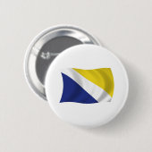 北シュレスウィヒ国旗のボタン 缶バッジ (正面&裏面)