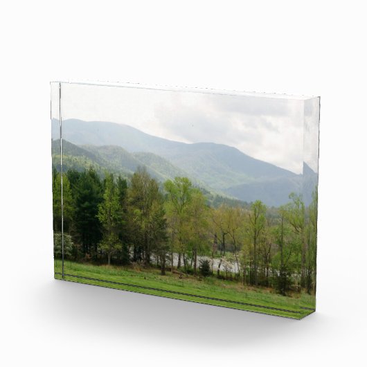 北ジョージア山脈と川のブロック写真 フォトブロック (右)