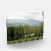 北ジョージア山脈と川のブロック写真 フォトブロック (左)