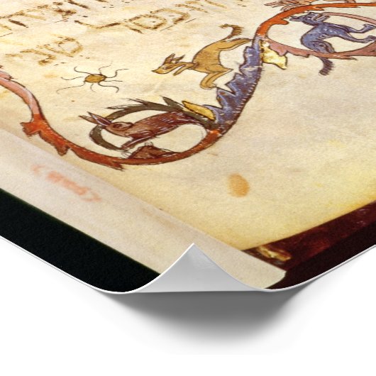 北スペインの過越の食事 ポスター (角)