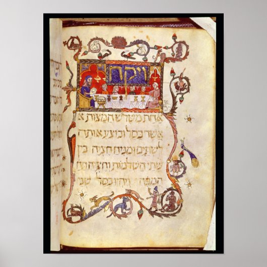 北スペインの過越の食事 ポスター (正面)