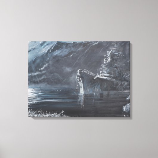 北ティルピッツノルウェーの唯一の女王1944 キャンバスプリント (正面)