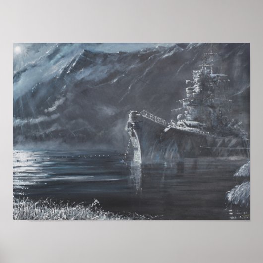 北ティルピッツノルウェーの唯一の女王1944 ポスター (正面)