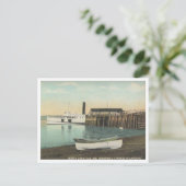 北ディアアイルメイン、波止場、1910年 ポストカード (スタンド正面)