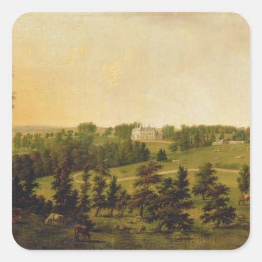 北デボンのタペリー公園の景色 スクエアシール (正面)