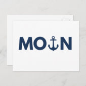 北ドイツのアンカーモイン北のライト ポストカード (正面/裏面)