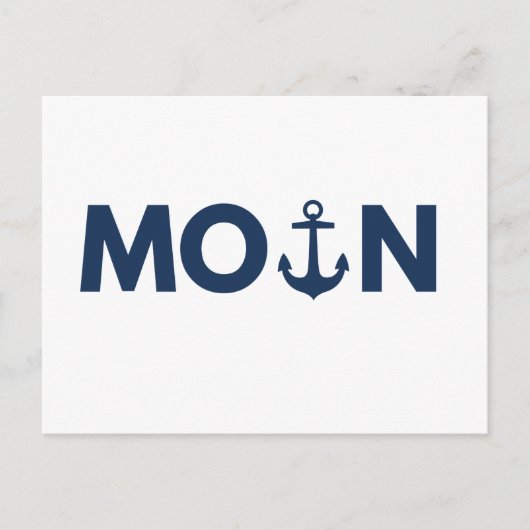 北ドイツのアンカーモイン北のライト ポストカード (正面)