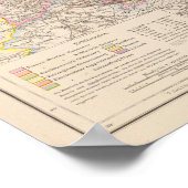 北ドイツのシュレスウィヒ・ホルシュタイン州ハノーバーの地図 ポスター (角)