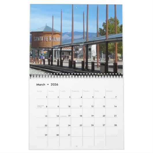 北ニューメキシコの美しいカレンダー カレンダー (3月 2026)