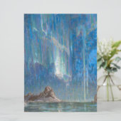 北ノルウェーからの北方灯（オーロラ） カード (スタンド正面)