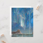 北ノルウェーからの北方灯（オーロラ） カード (正面/裏面インサイチュ)