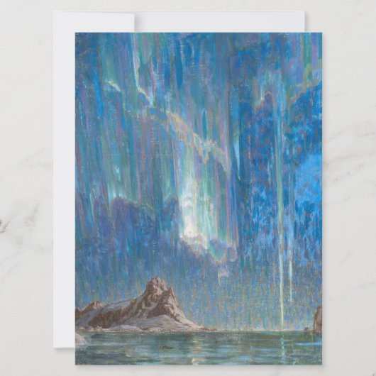 北ノルウェーからの北方灯（オーロラ） カード (正面)