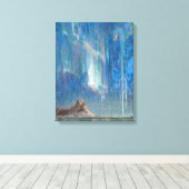 北ノルウェーからの北方灯（オーロラ） キャンバスプリント (インサイチュ (ウッドフロア))