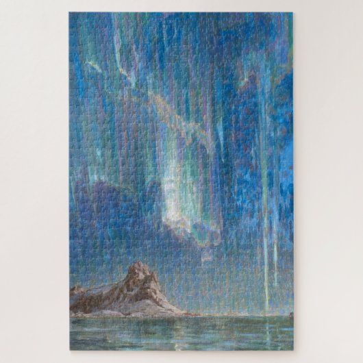 北ノルウェーからの北方灯（オーロラ） ジグソーパズル (縦)