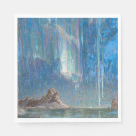 北ノルウェーからの北方灯（オーロラ） スタンダードランチョンナプキン