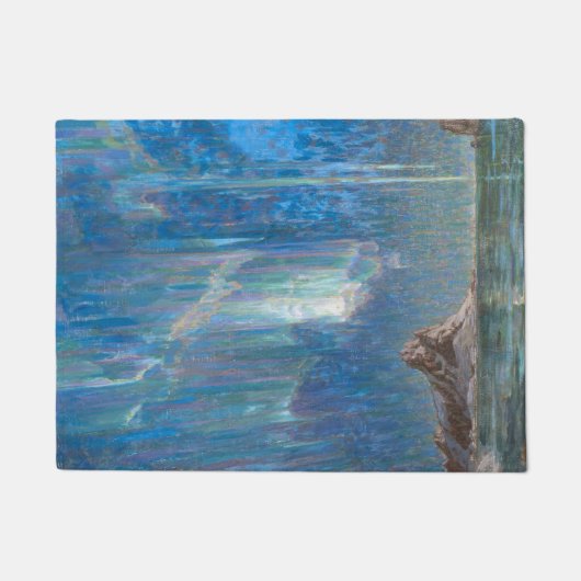 北ノルウェーからの北方灯（オーロラ） ドアマット (正面)