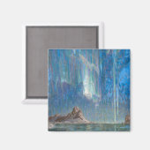 北ノルウェーからの北方灯(オーロラ) マグネット (正面/裏面)