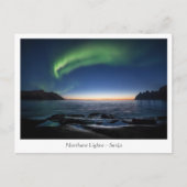 北ノルウェーのセンジャ島 ポストカード (正面)