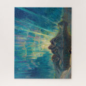 北ノルウェーのノーザンライトアンナ・ボベルグ ジグソーパズル (縦)