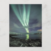 北ノルウェーの北方灯 ポストカード (正面)