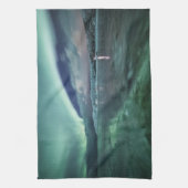 北ノルウェーオーロラナイト キッチンタオル (縦)