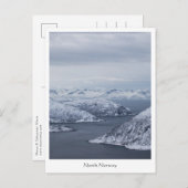 北ノルウェー北極景観 ポストカード (正面/裏面)